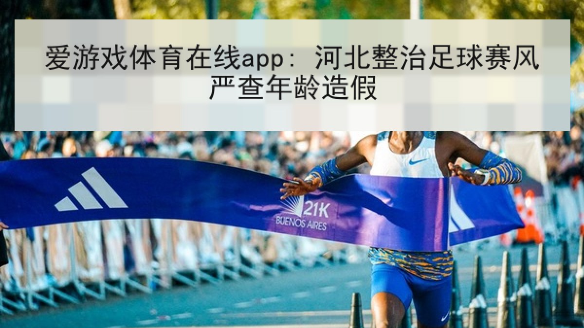 爱游戏体育在线app: 河北整治足球赛风严查年龄造假
